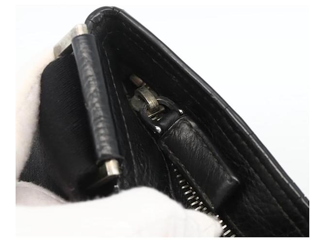 PRADA Shoulder Bag Leather Black Silver - vista 10