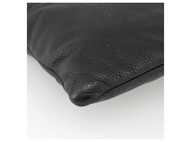 PRADA Shoulder Bag Leather Black Silver - vista 15