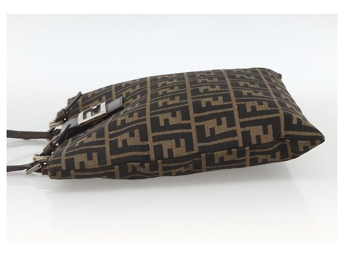 FENDI Zucca Canvas Tote Bag Black Brown - vista 3