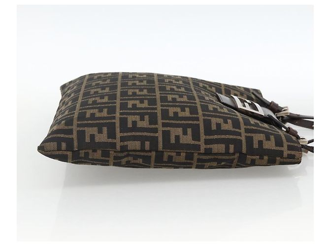 FENDI Zucca Canvas Tote Bag Black Brown - vista 4