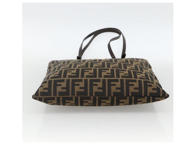 FENDI Zucca Canvas Tote Bag Black Brown - vista 5