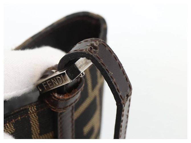 FENDI Zucca Canvas Tote Bag Black Brown - vista 9