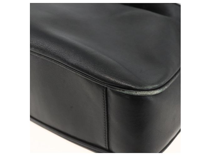 GUCCI Bamboo Shoulder Bag Leather 2way Black Gold 001 1705 1638 - vista 16