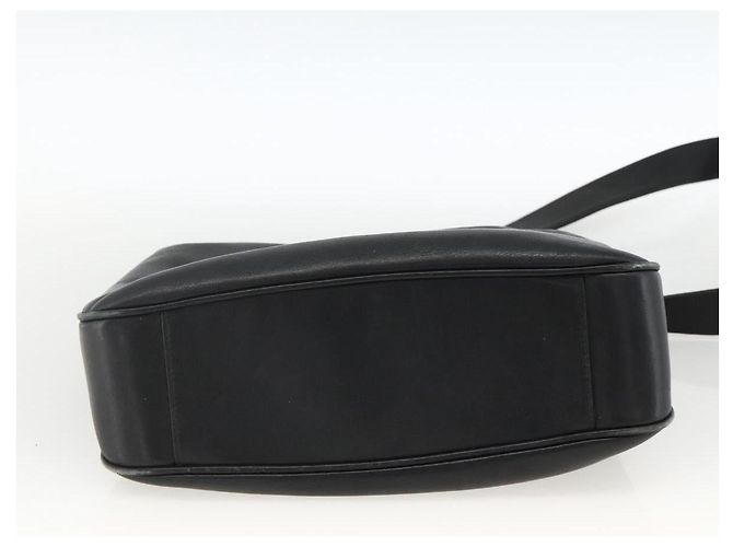 GUCCI Bamboo Shoulder Bag Leather 2way Black Gold 001 1705 1638 - vista 5