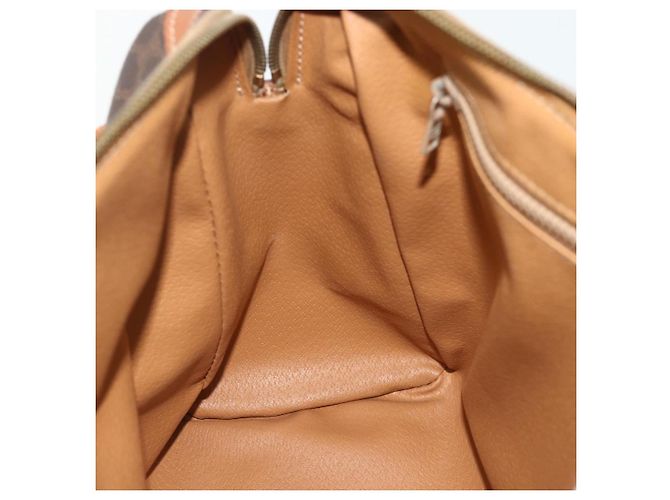 Céline CELINE Macadam Canvas Hand Bag PVC Leather Brown Gold - vista 18