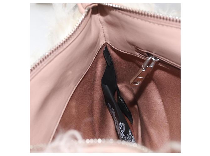 Miu Miu Chain Shoulder Bag Fur Pink Silver - vista 21