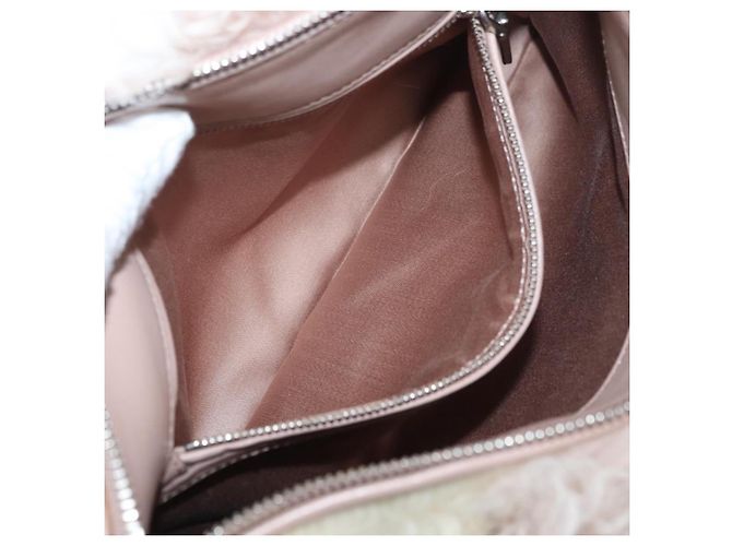 Miu Miu Chain Shoulder Bag Fur Pink Silver - vista 23