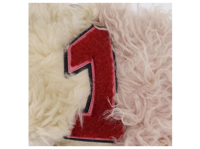Miu Miu Chain Shoulder Bag Fur Pink Silver - vista 8