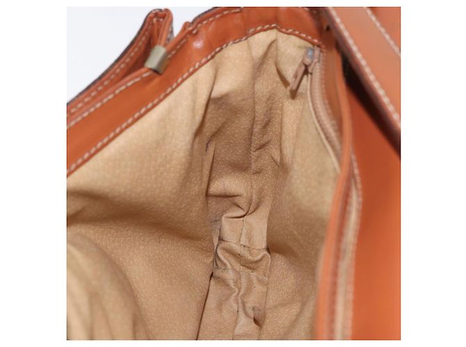 Céline CELINE Macadam Canvas Shoulder Bag PVC Leather Brown Gold - vista 18