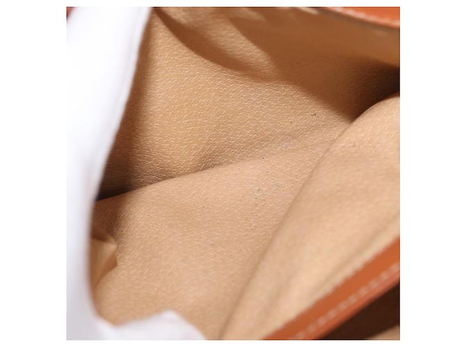 Céline CELINE Macadam Canvas Shoulder Bag PVC Leather Brown Gold - vista 21