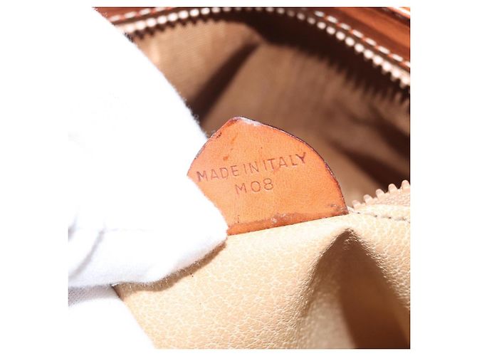 Céline CELINE Macadam Canvas Shoulder Bag PVC Leather Brown Gold - vista 24