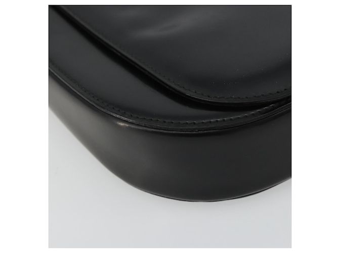GUCCI Shoulder Bag Leather Black Silver 001 3195 - vista 11