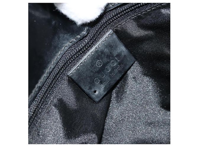 GUCCI Shoulder Bag Leather Black Silver 001 3195 - vista 16
