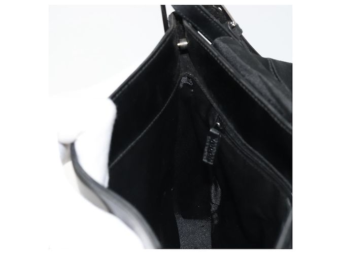 GUCCI Shoulder Bag Leather Black Silver 001 3195 - vista 19