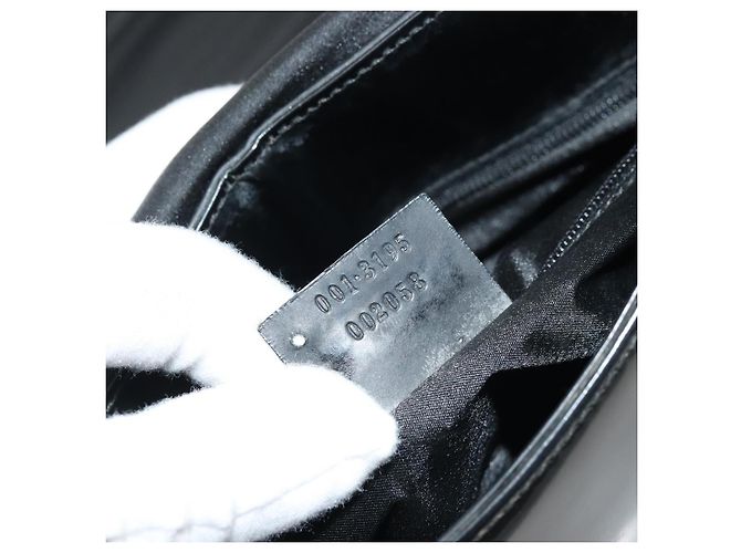 GUCCI Shoulder Bag Leather Black Silver 001 3195 - vista 22