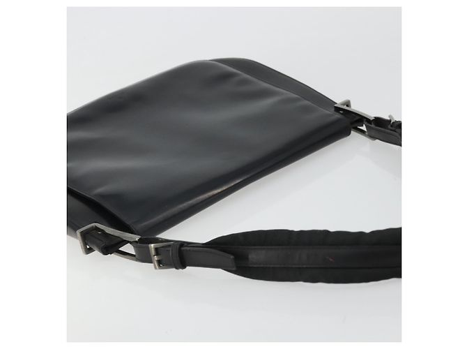 GUCCI Shoulder Bag Leather Black Silver 001 3195 - vista 6