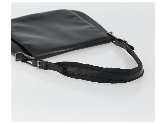 GUCCI Shoulder Bag Leather Black Silver 001 3195 - vista 7