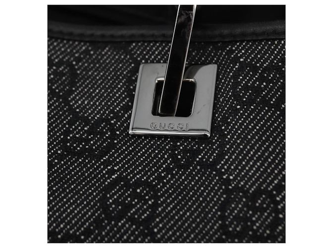 GUCCI GG Canvas Tote Bag Black Silver 31243 - vista 14