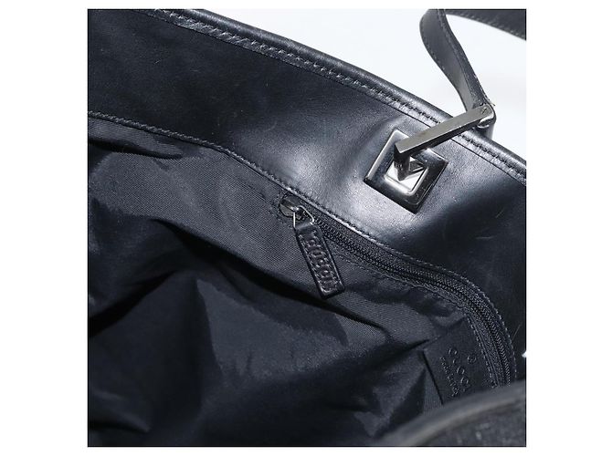 GUCCI GG Canvas Tote Bag Black Silver 31243 - vista 19