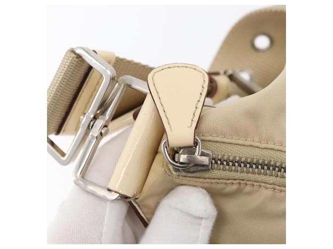 PRADA Shoulder Bag Nylon Beige Silver - vista 10
