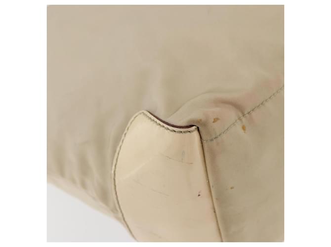 PRADA Shoulder Bag Nylon Beige Silver - vista 15