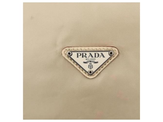 PRADA Shoulder Bag Nylon Beige Silver - vista 17