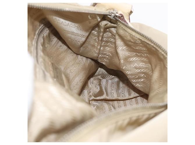 PRADA Shoulder Bag Nylon Beige Silver - vista 19