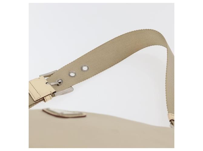 PRADA Shoulder Bag Nylon Beige Silver - vista 8