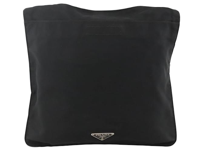 PRADA Shoulder Bag Nylon Black Silver - vista 13