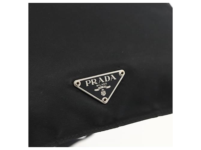 PRADA Shoulder Bag Nylon Black Silver - vista 18