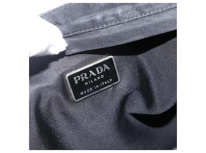 PRADA Shoulder Bag Nylon Black Silver - vista 19