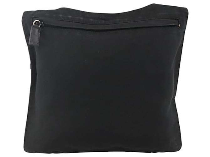 PRADA Shoulder Bag Nylon Black Silver - vista 2