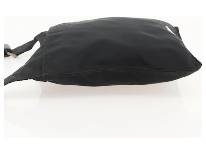 PRADA Shoulder Bag Nylon Black Silver - vista 3