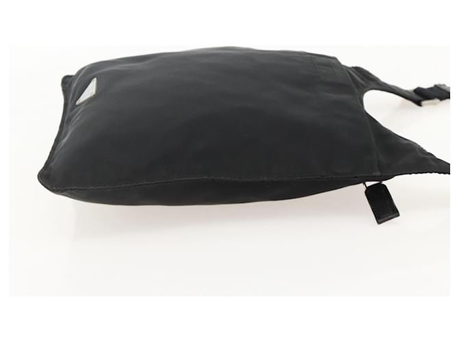 PRADA Shoulder Bag Nylon Black Silver - vista 4