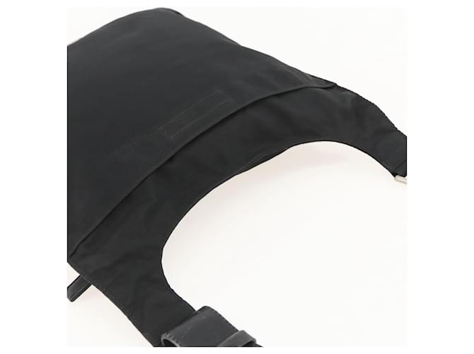 PRADA Shoulder Bag Nylon Black Silver - vista 6