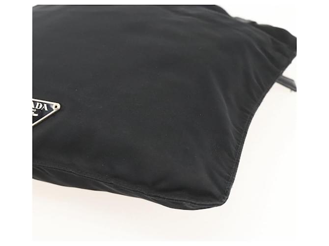 PRADA Shoulder Bag Nylon Black Silver - vista 8