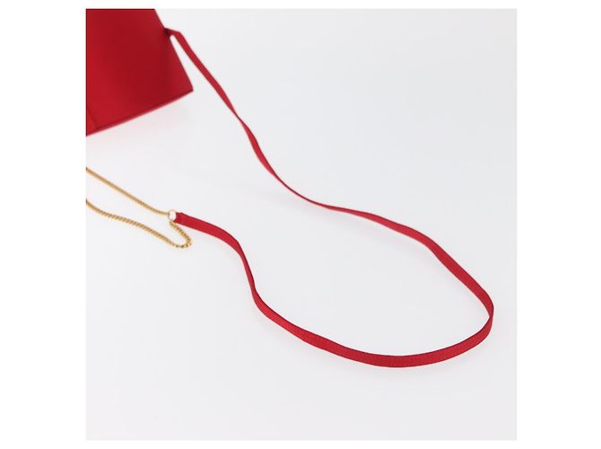 LOEWE Shoulder Bag Satin Red Gold - vista 7