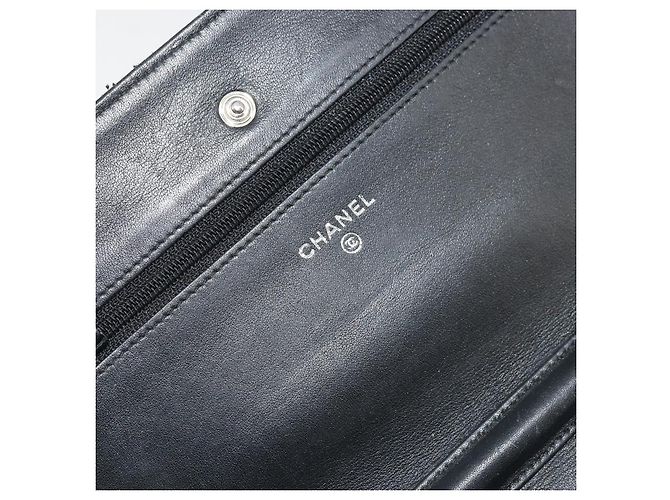 CHANEL COCO Mark Chain Shoulder Bag Patent leather Black Silver CC - vista 16