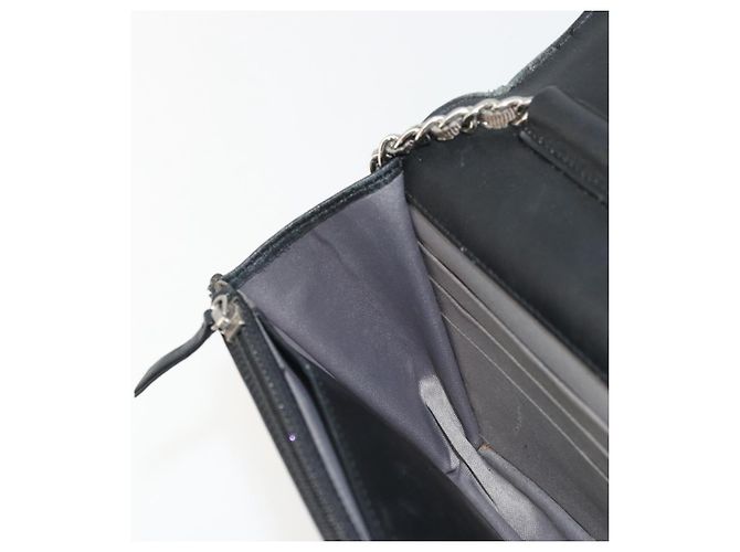 CHANEL COCO Mark Chain Shoulder Bag Patent leather Black Silver CC - vista 19