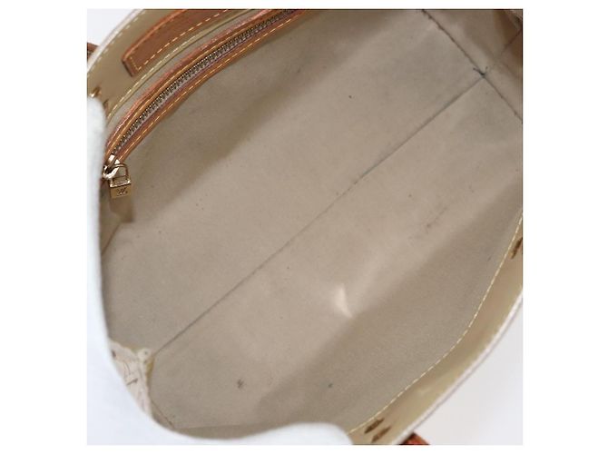 LOUIS VUITTON Monogram Vernis Reade PM Hand Bag Beige M91144 LV - vista 11