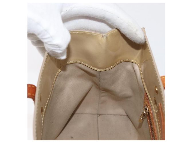 LOUIS VUITTON Monogram Vernis Reade PM Hand Bag Beige M91144 LV - vista 19