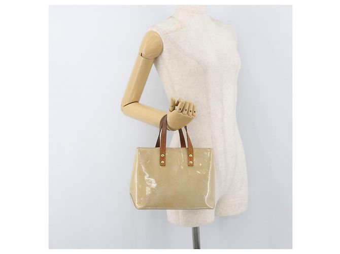 LOUIS VUITTON Monogram Vernis Reade PM Hand Bag Beige M91144 LV - vista 22