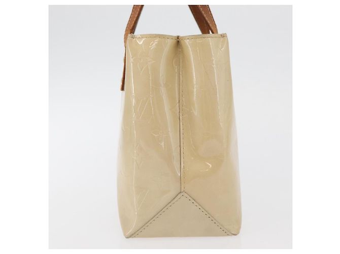 LOUIS VUITTON Monogram Vernis Reade PM Hand Bag Beige M91144 LV - vista 3