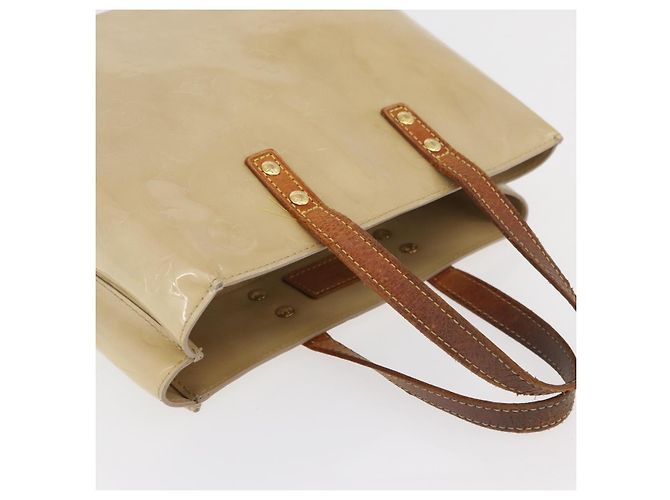 LOUIS VUITTON Monogram Vernis Reade PM Hand Bag Beige M91144 LV - vista 6