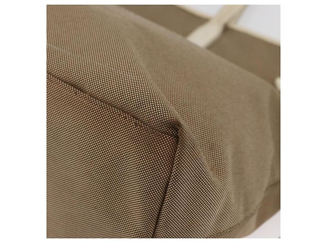 PRADA Tote Bag Canvas Beige Gold - vista 14