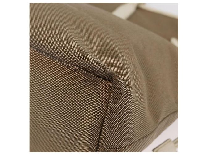 PRADA Tote Bag Canvas Beige Gold - vista 16
