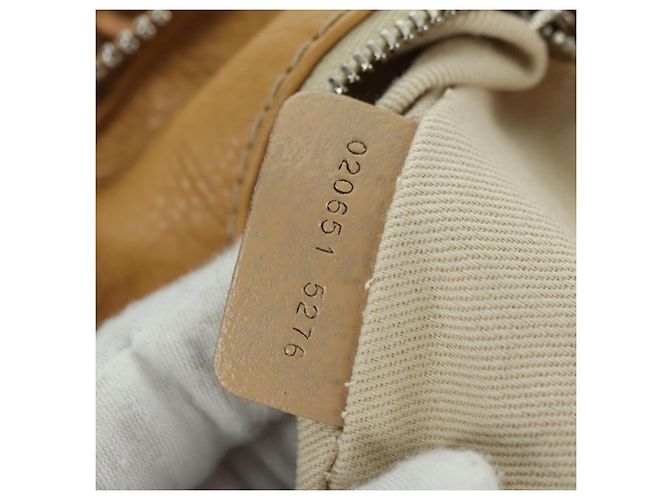 Chloé Sac à main Chloe Paddington en cuir beige or argent - vue 23