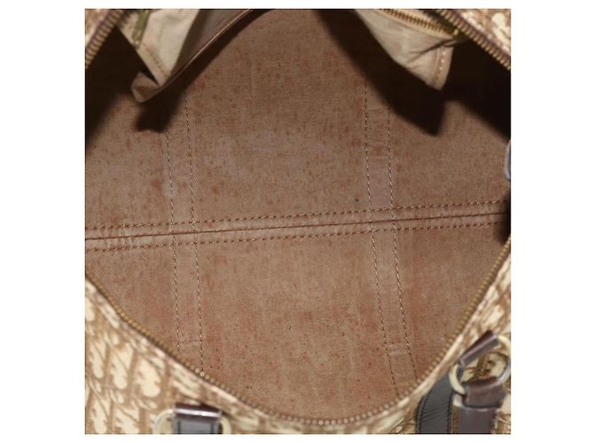 Christian Dior Trotter Canvas Hand Bag Brown Silver - vista 15