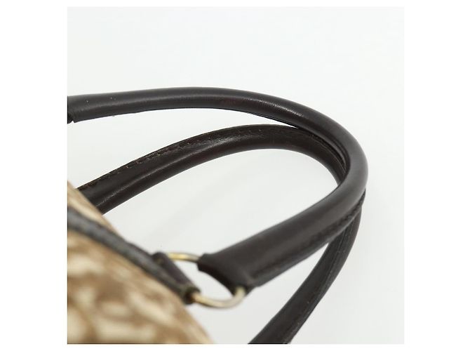 Christian Dior Trotter Canvas Hand Bag Brown Silver - vista 8