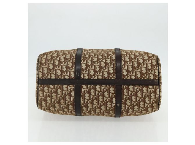 Christian Dior Trotter Canvas Hand Bag Brown Silver - vista 9